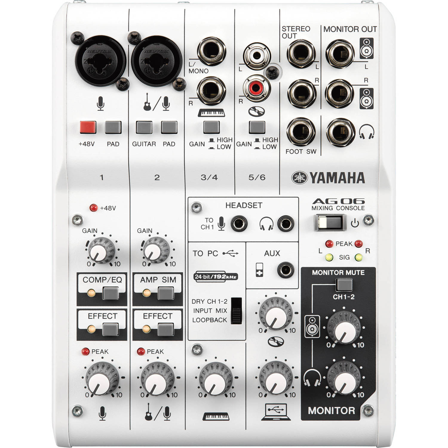 全国送料無料・イイ店 6-Channel AG06 Yamaha Mixer Interface Audio USB & DJ機材