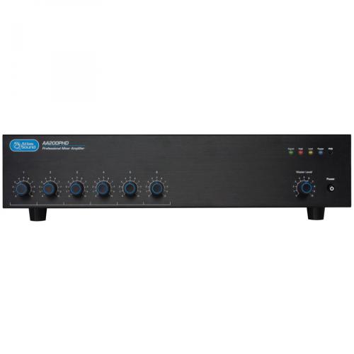 <h5>Atlas Sound AA200PHD 6-Input 200W Mixer Amplifier (with PHD Automatic System Test)</h5>
