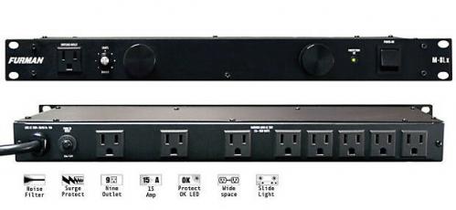 <h5>Furman M-8Lx 8 Outlet Power Conditioner & Surge Protector with Dual Rack Lights</h5>