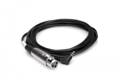 <h5>Hosa XVM115F 15ft Right Angle Male Balanced 1/8inch TRS to Balanced Female XLR Patch Cable</h5>