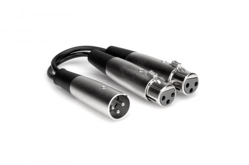 <h5>Hosa YXF119 Single Male XLR to Dual Female XLR Adapter</h5>