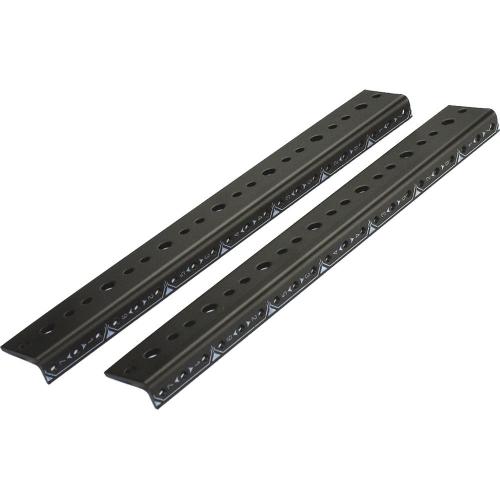 Lowell Manufacturing Rack Rails Thin-Flange for Custom Millwork - No Mounting Hardware - 12U