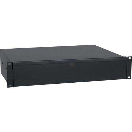 Lowell Manufacturing 2U 15inch Deep Rackmount Utility Drawer (Black)