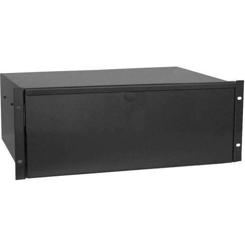 Lowell Manufacturing 4U 15inch Deep Rackmount Utility Drawer (Black Powder)