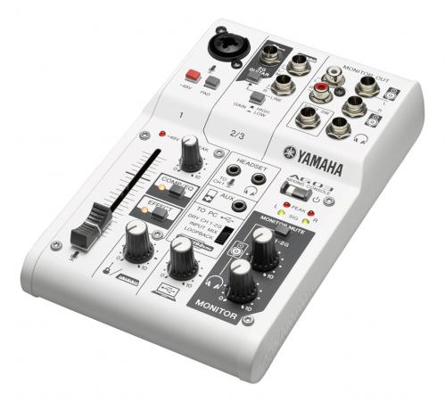 <h5>Yamaha AG03 3-Channel Mixer & USB Audio Interface</h5>