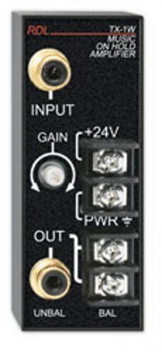 <h5>RDL TX-1W Music on Hold Amplifier</h5>