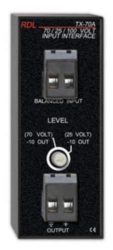 <h5>RDL TX-70A Speaker Level Input Interface</h5>
