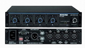 <h5>Shure SCM410 4 Channel Automatic Mixer</h5>