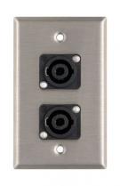 Horizon WP1010 Dual NL4MP SpeakOn Wall Plate