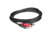 Hosa CMR-210 10ft Stereo Mini (1/8inch) to Dual Male RCA Patch Cable