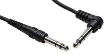 Hosa CSS-105R 5ft Balanced Right Angle Male 1/4inch TRS to Straight Male 1/4inch TRS Patch Cable