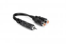 Hosa YRA104 RCA Male to Dual RCA Female Y-Cable