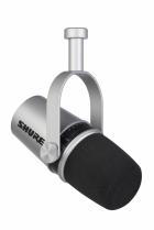 Shure MV7-S Podcast Microphone with both USB and XLR (Silver)