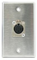 Horizon WP1004 Wallplate w/ 1 Neutrik Latching Female XLR Connector