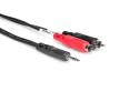 <h5>Hosa CMR-206 6ft Stereo Mini (1/8inch) to Dual Male RCA Patch Cable</h5> 1
