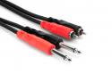 <h5>Hosa CPR-203 (3 Meter) Dual Unbalanced 1/4inch Male to Dual RCA Male</h5> 1