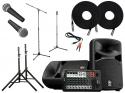 <h5>Portable Yamaha Sound System w/ Wired Microphones and Stands</h5>
