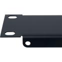 "Lowell Manufacturing Rack Panel-Blank-1U, 18-Gauge Flanged Steel (Black)" 1